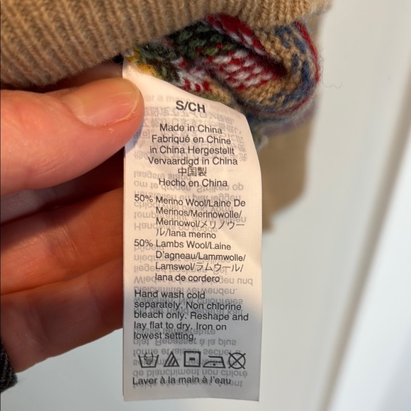 NWOT J. Crew Merino/Lambs Wool  Fair Isle Crewneck Sweater - Small - Picture 3 of 5